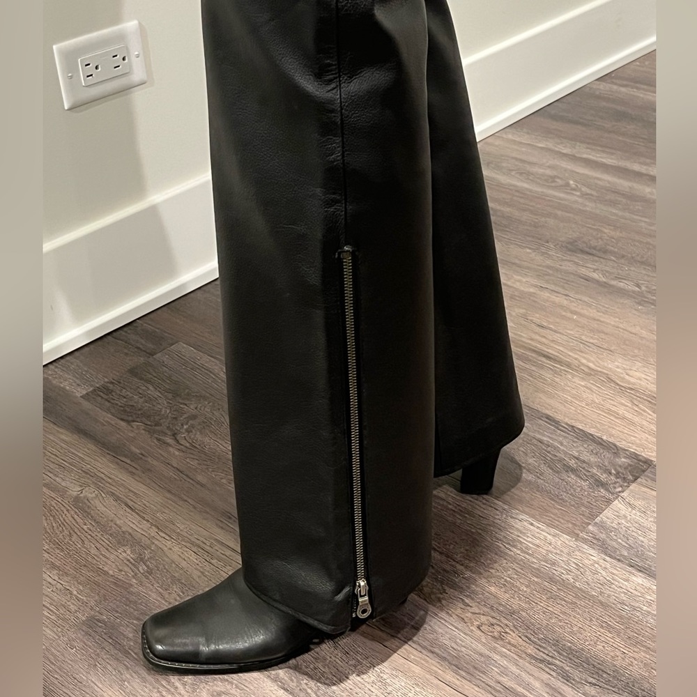 Genuine Harley-Davidson Leather Pants Sz 2 - Picture 4 of 6